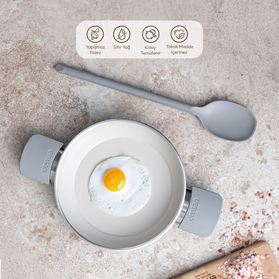 Emsan Swiss Cyrstal RS Sahan Gri 20 cm