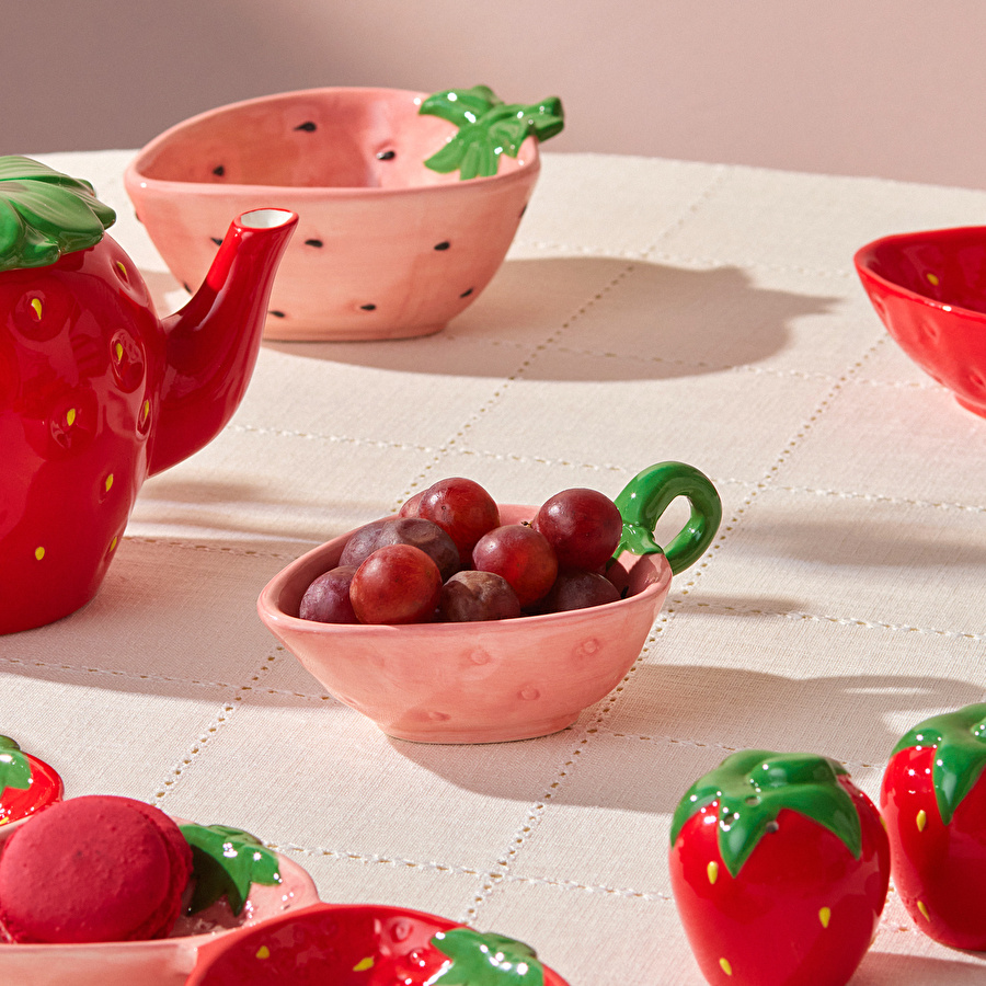 Karaca Strawberry Çerezlik 14 cm Pembe