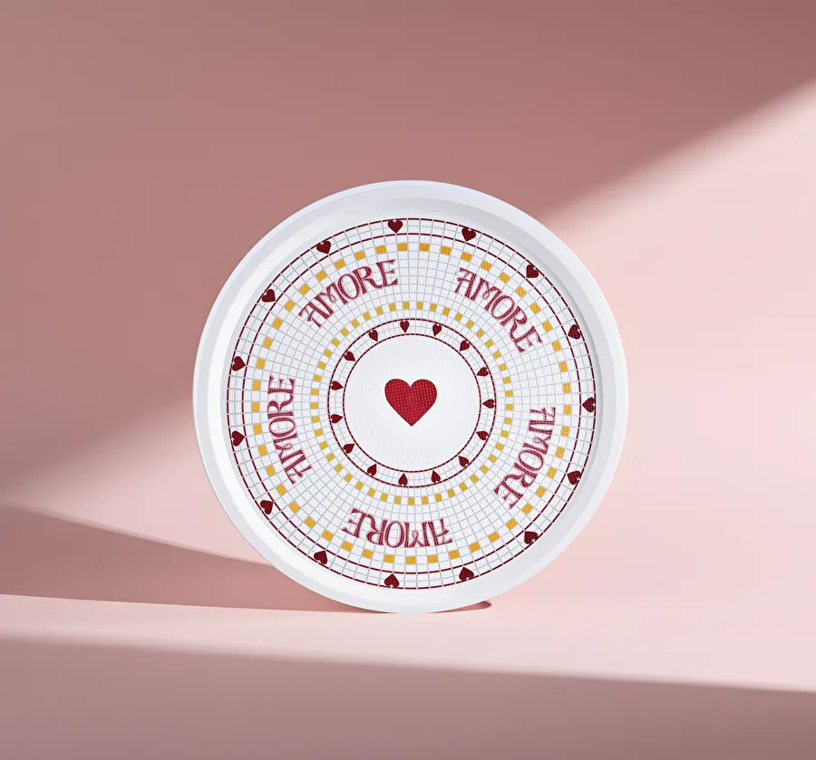 Karaca Amore Kalp Figürlü Tepsi 36 cm