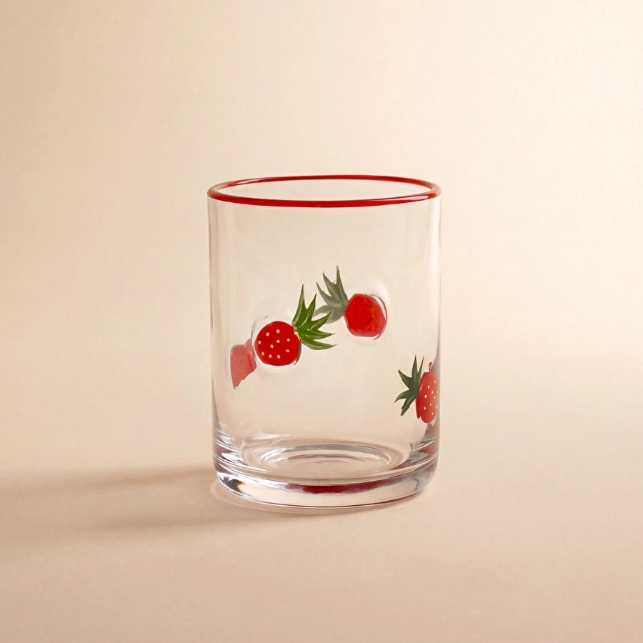 Karaca Strawberry Meşrubat Bardağı 420 ml Kırmızı