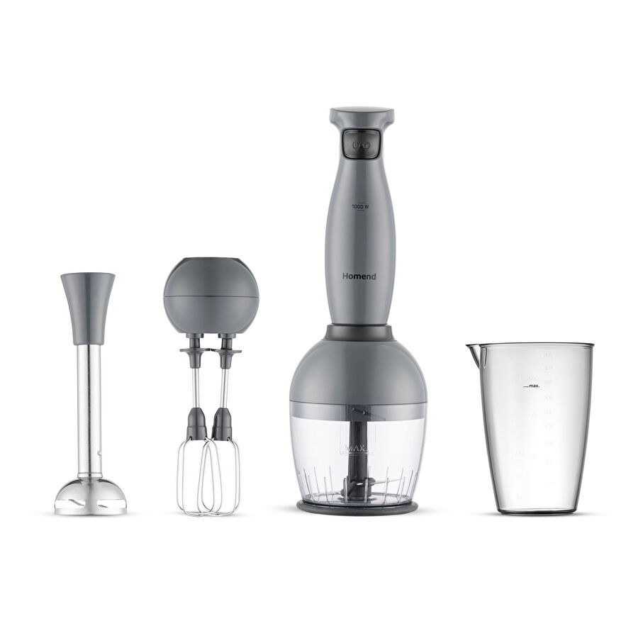 Homend Handmaid 1967H Blender Set Antrasit Siyah