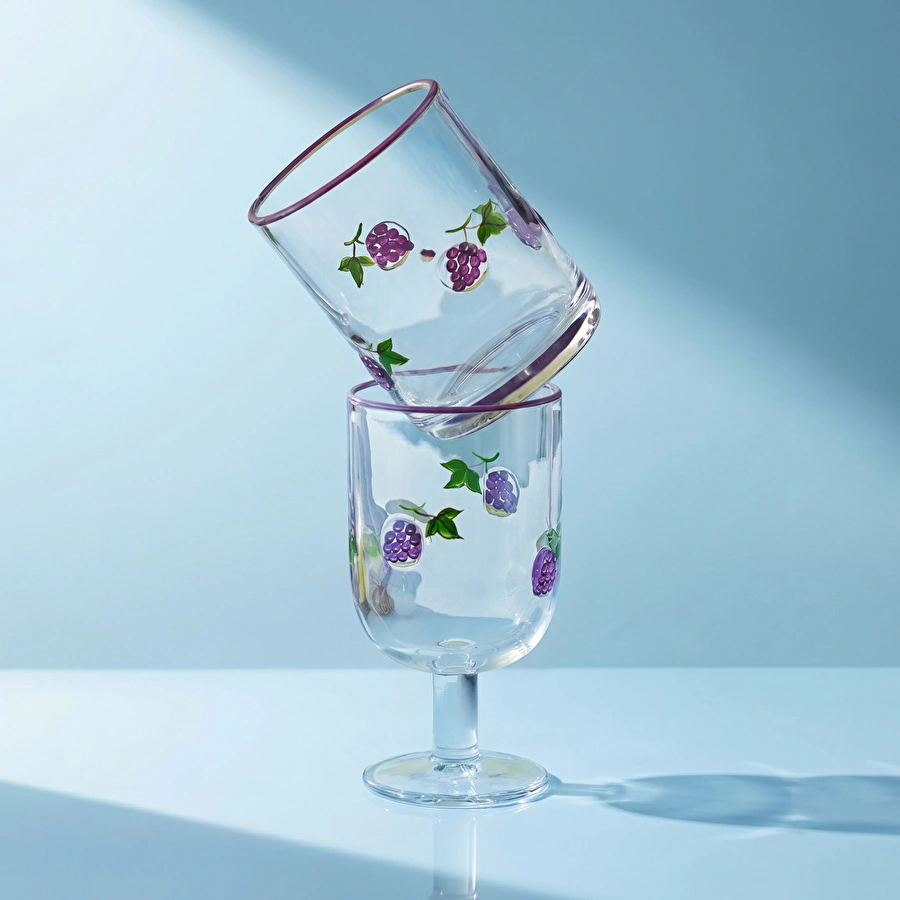 Karaca Grape Kadeh 390 ml Mor
