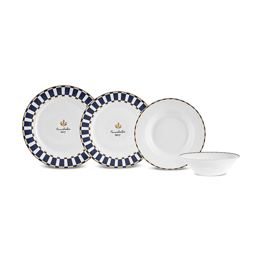 Karaca x Fenerbahçe Forever Bone 24 Parça 6 Kişilik Yemek Takımı