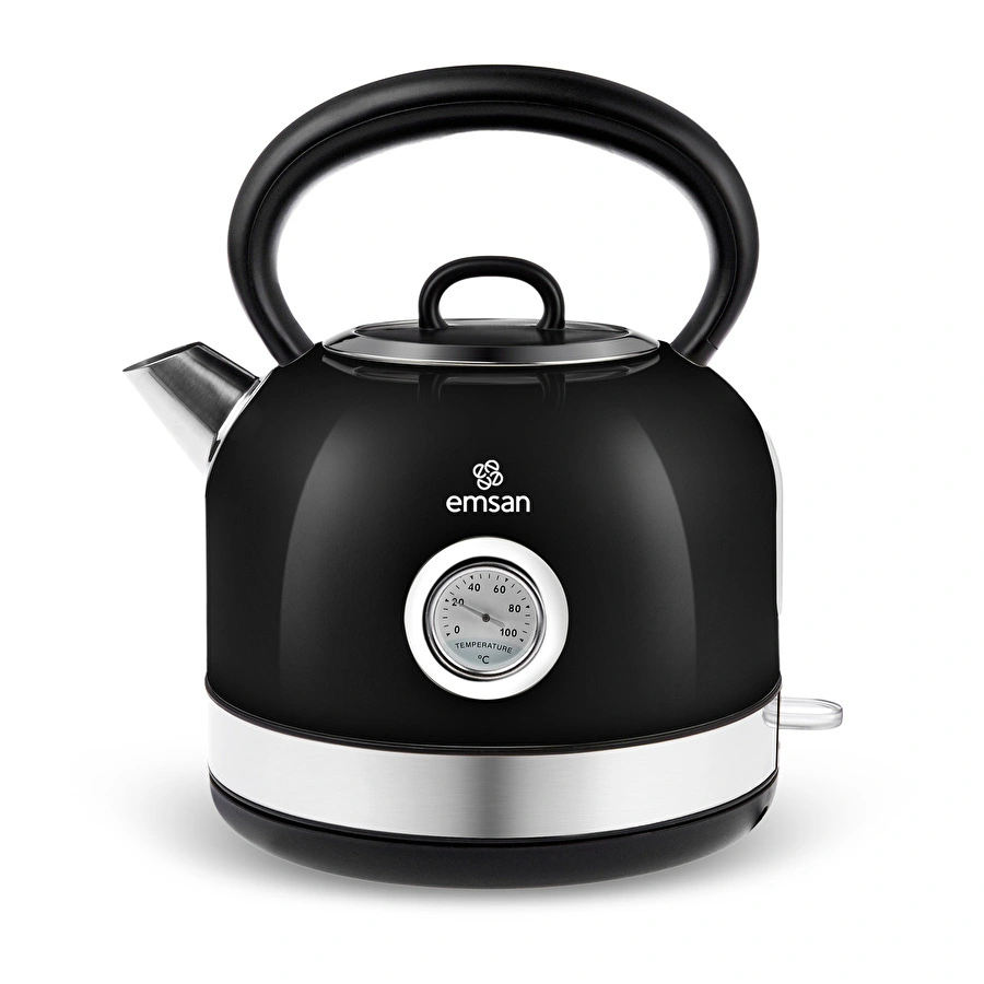 Emsan Retro Su Isıtıcısı 2202 Black 2,2L 2200W
