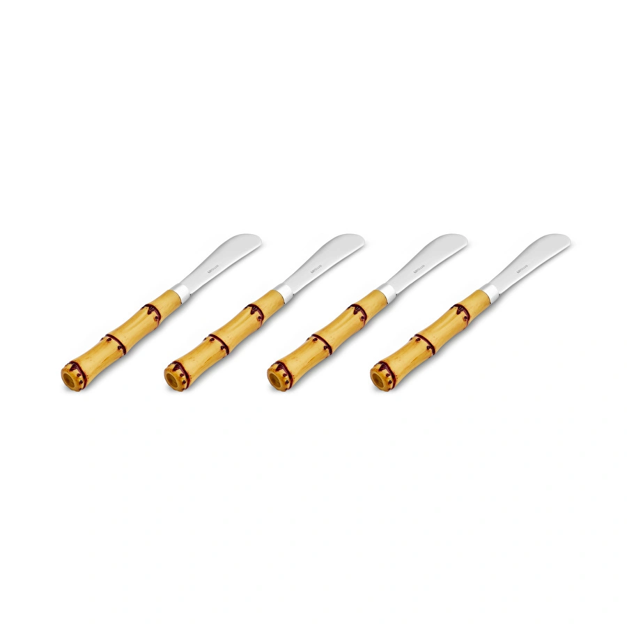 Emsan Bamboo 4'lü Tereyağ Bıçağı Kahverengi