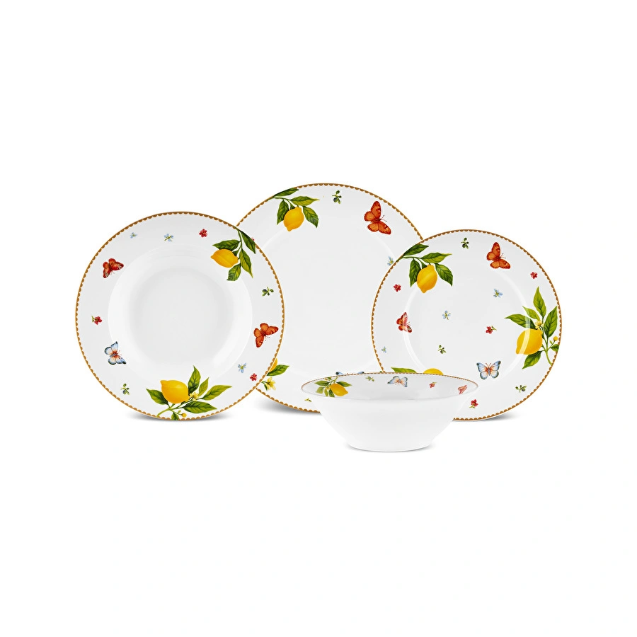 Karaca Forever Bone Solemon 24 Parça 6 Kişilik Yemek Takımı