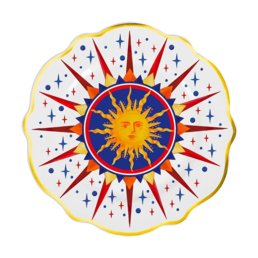 Baci Milano Dolce Vita 6'lı Sun Tatlı Tabağı 21 cm Porselen