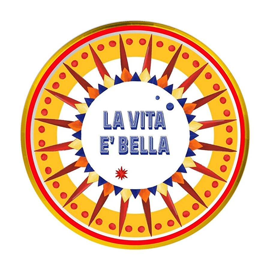 Baci Milano Dolce Vita 6'lı La Vita E'Bella Ekmek Tabağı 16 cm Porselen