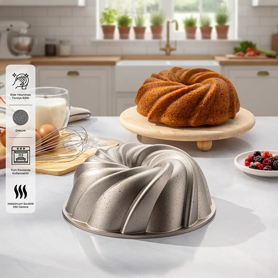 Emsan Golden Cake Döküm Kek Kalıbı 25 cm