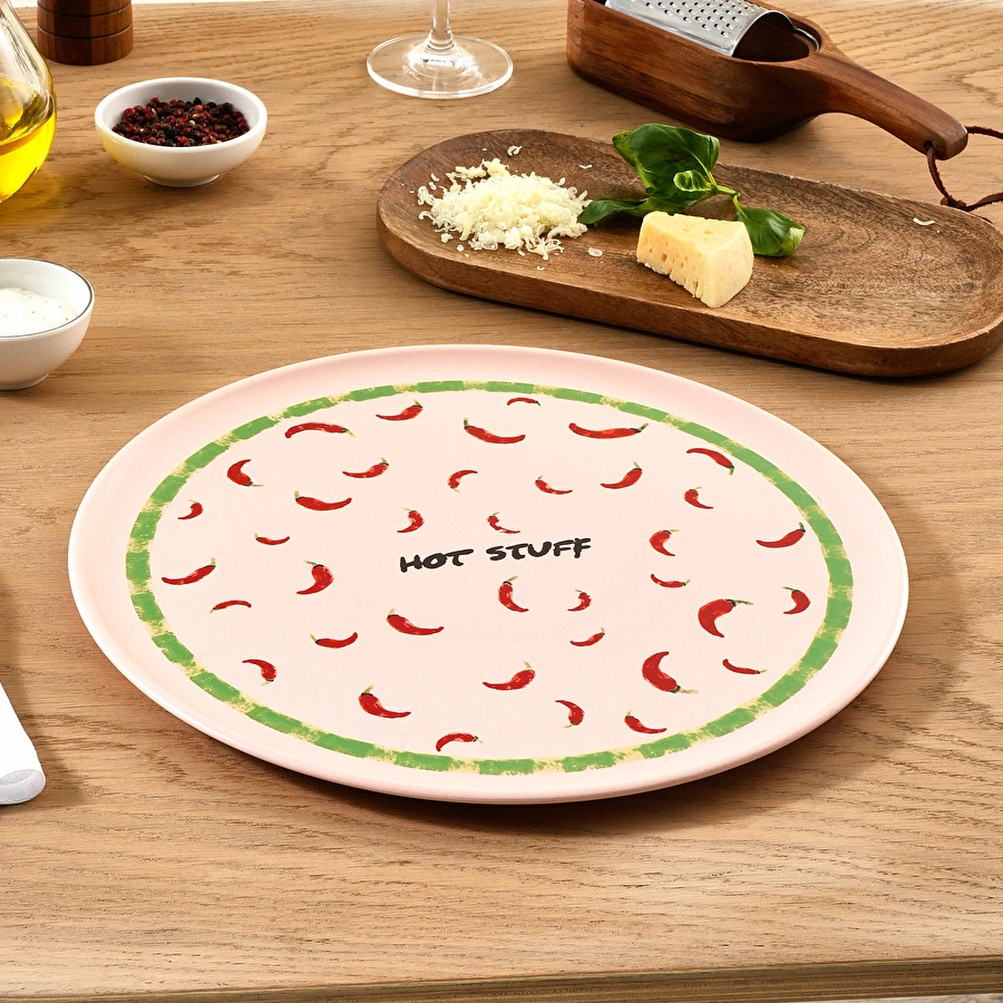 Karaca Hot Stuff Pizza Tabağı Pembe 30 cm