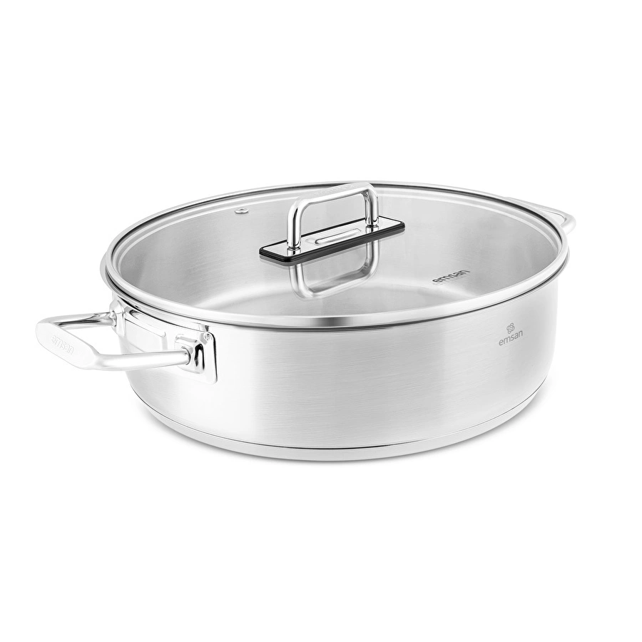 Emsan Grace İndüksiyon Tabanlı Çelik Karnıyarık Tencere 30 cm