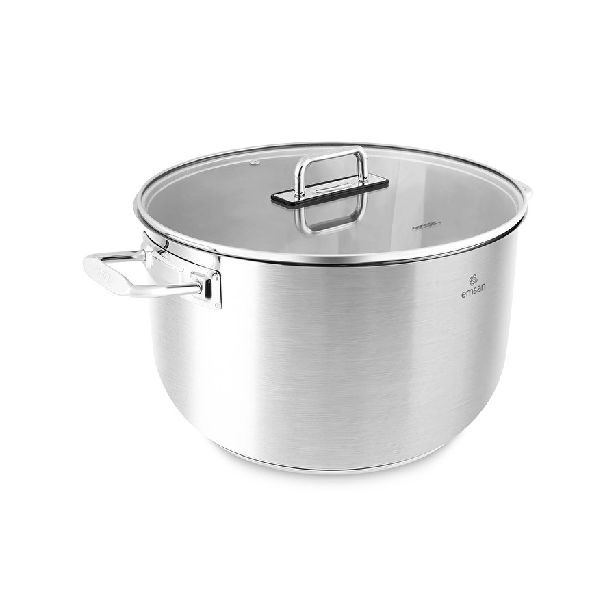 Emsan Grace İndüksiyon Tabanlı Çelik Tencere 34 cm