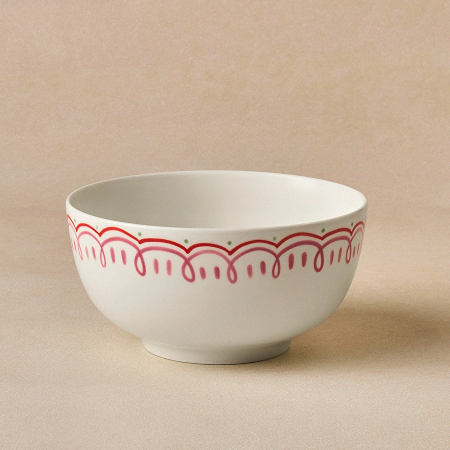 Karaca Cherry Time Noodle Kase 14 cm