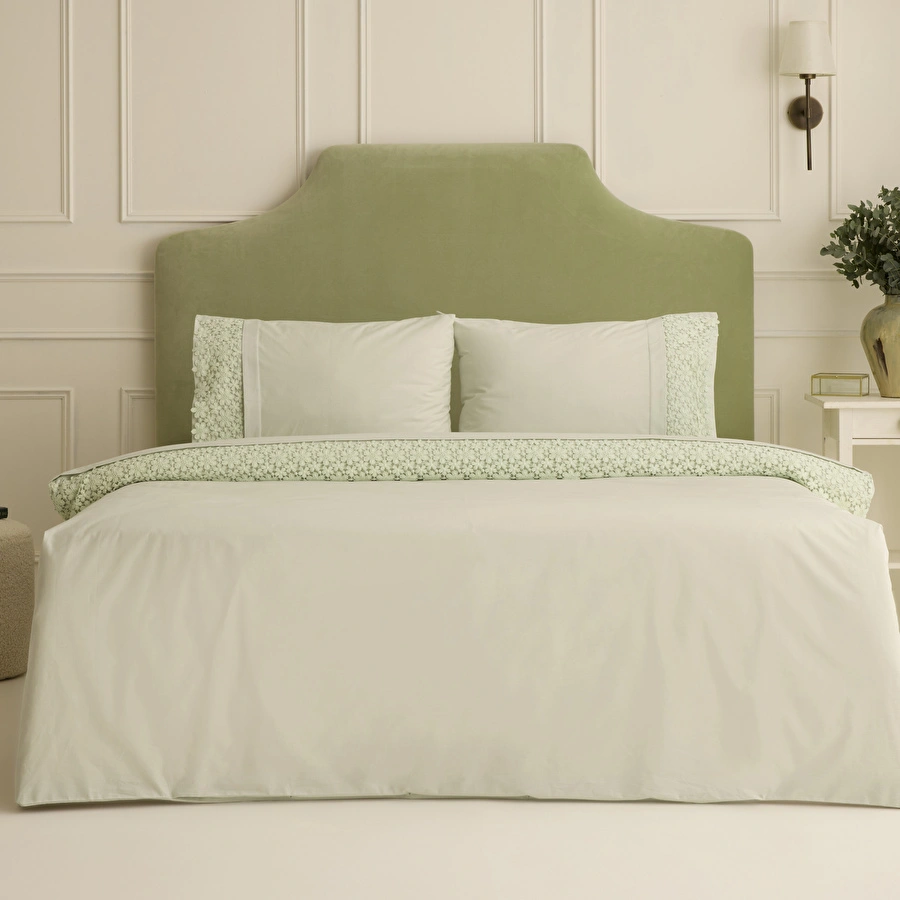 Karaca Home Rosal Brodeli Çift Kişilik Nevresim Takımı Adaçayı