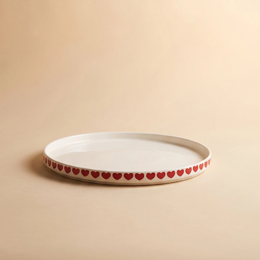 Karaca Sweetheart Servis Tabağı Beyaz 27 cm