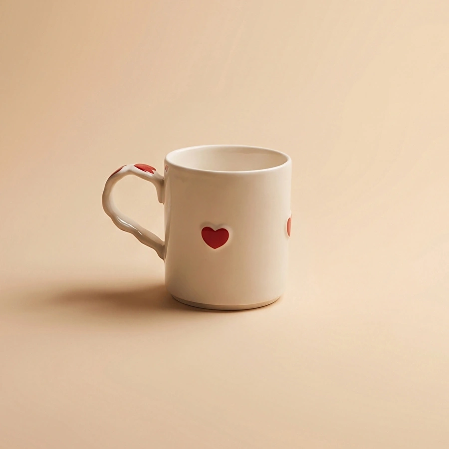 Karaca Sweetheart Beyaz Kupa 480 ml