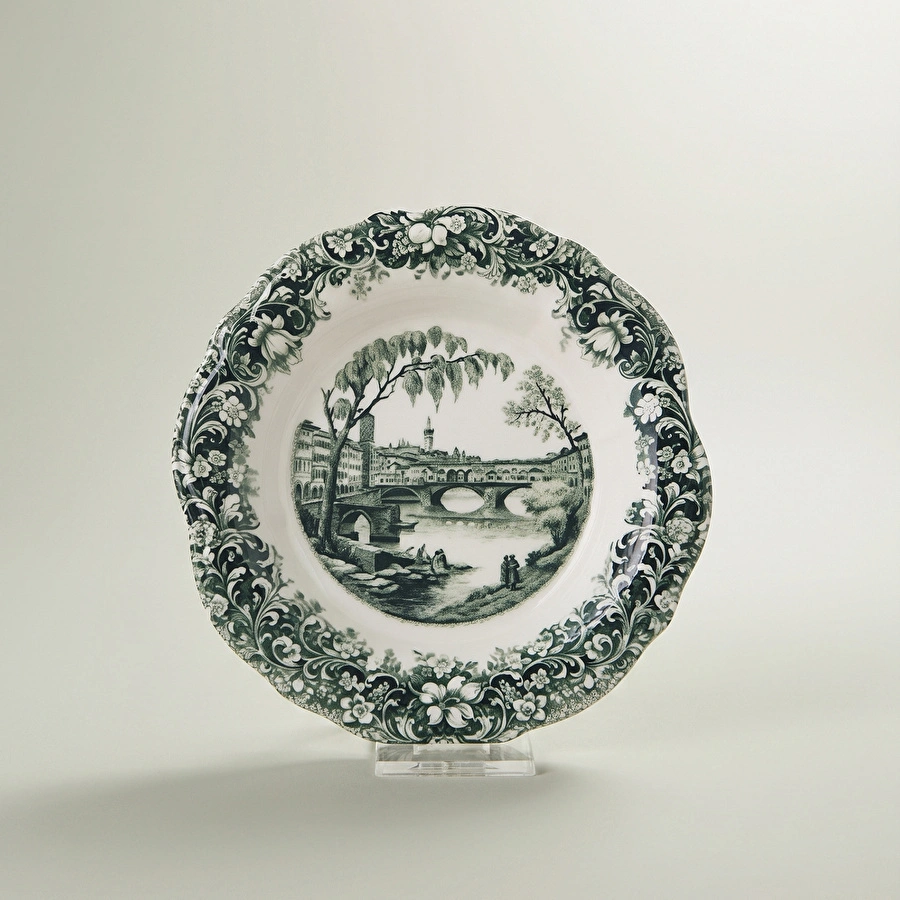 Emsan Floransa Meze Tabağı 17 cm Yeşil