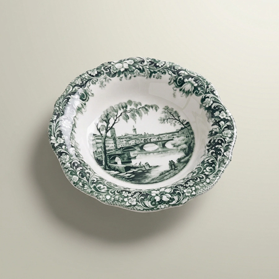 Emsan Floransa Meze Tabağı 17 cm Yeşil