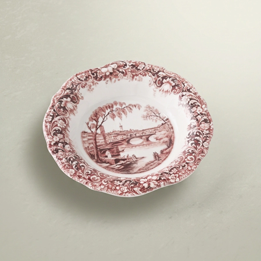 Emsan Floransa Meze Tabağı 17 cm Bordo