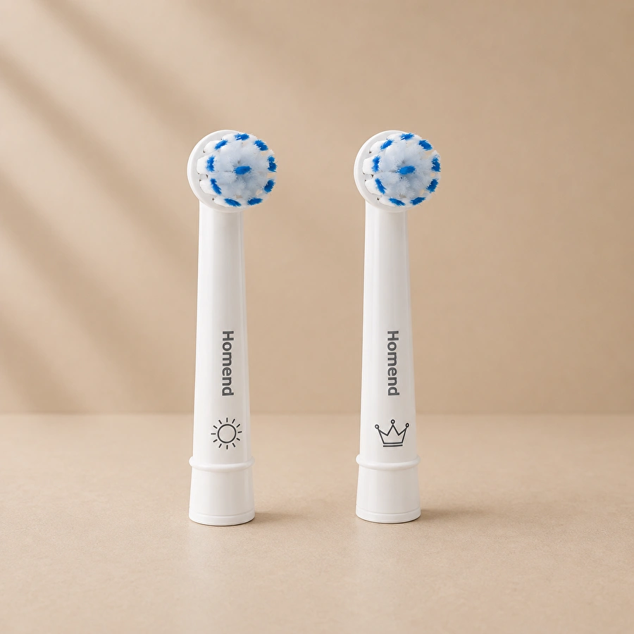 Homend Brushboss Şarjlı Diş Fırçası Yedek Başlık Beyaz