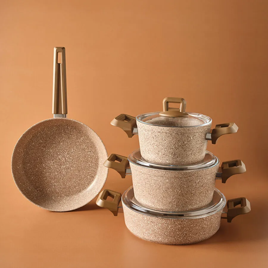 Karaca Biogranit Alice 7 Parça Tencere Seti