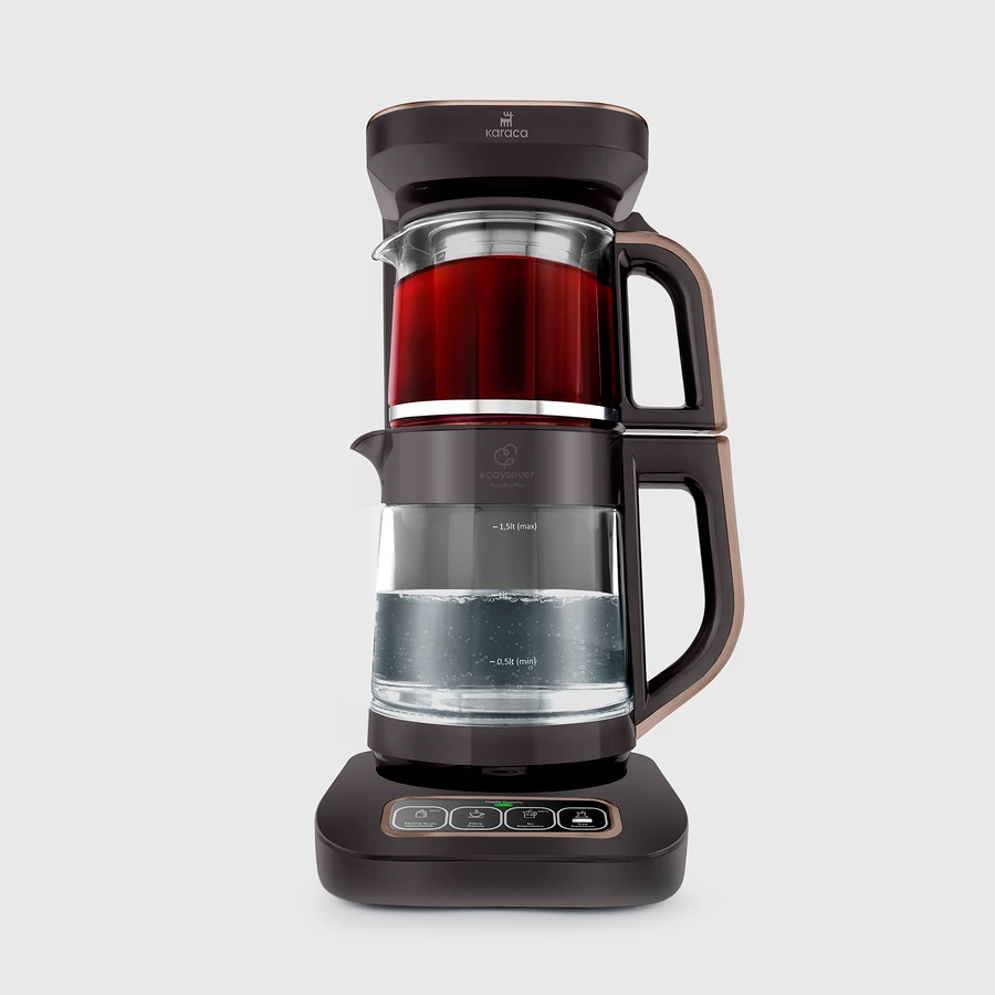 Karaca Çaysever Robotea Pro Connect 4 in 1 Walnut Brown