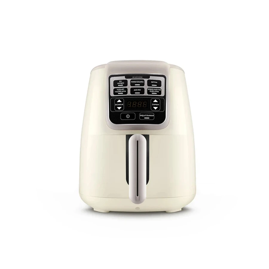 Karaca Air Pro Cook XL 2 in 1 Konuşan Airfryer Iconic Beige 4 Kişilik