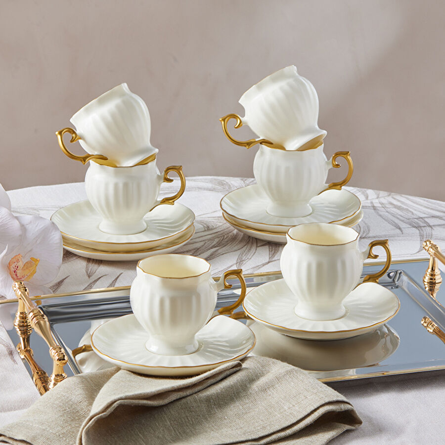 Karaca Kehribar 6 Kişilik Kahve Fincan Takımı 100 ml