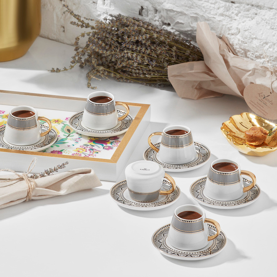 Karaca Globe 6 Kişilik Kahve Fincanı Takımı 80 ml