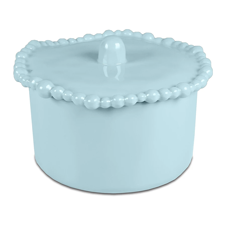 Baci Milano Joke Table Kitchen Melamin Bisküvi Kavanozu 11 cm x 11 cm Aqua