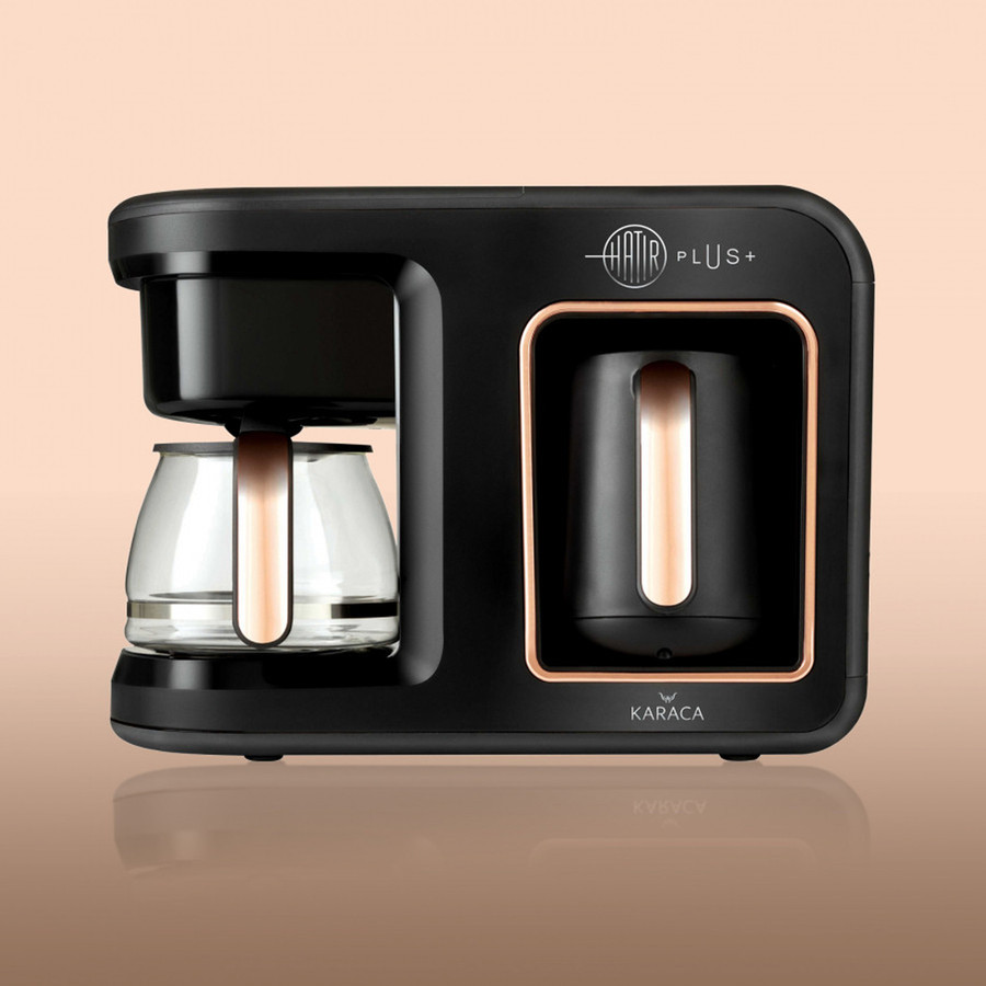 Karaca Hatır Plus 2 in 1 Black Copper Kahve Makinesi