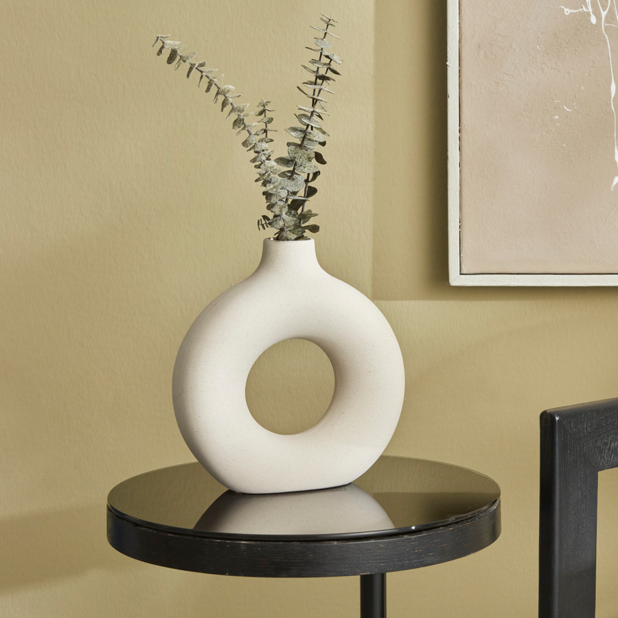 Karaca Home Lonny Beyaz Vazo 22 Cm