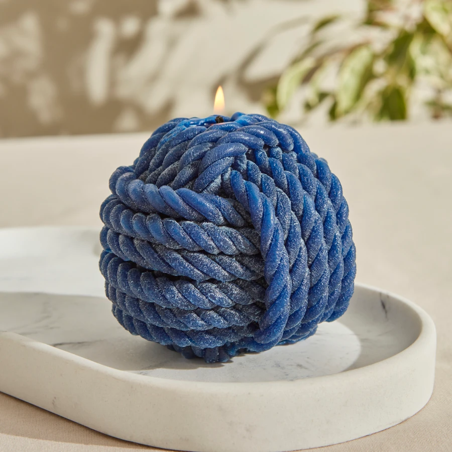 Karaca Home Rope Mum 6 cm Lacivert