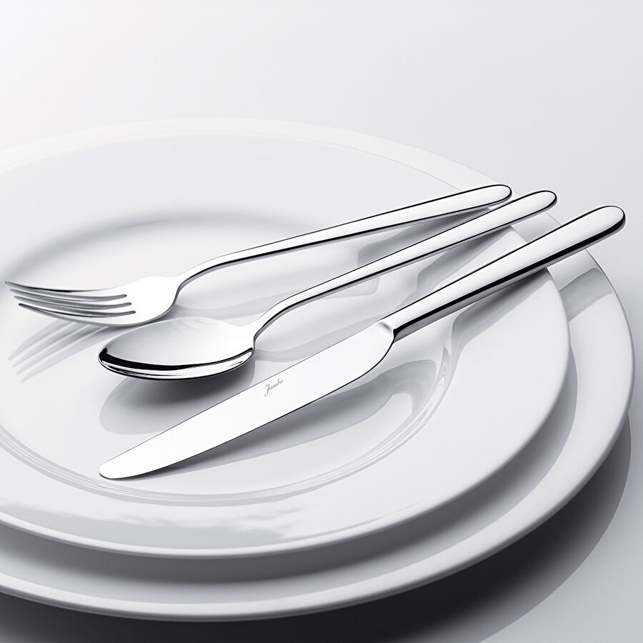 Jumbo Oniks 84 Parça 12 Kişilik Çatal Kaşık Bıçak Takımı