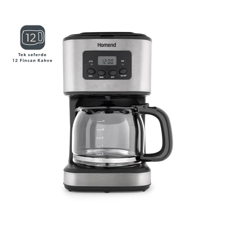 Homend Coffebreak 5046h Otomatik Zaman Ayarlı XL 12 Fincan Filtre Kahve Makinesi