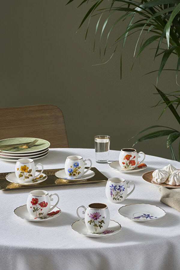 Karaca Gardenia 6 Kişilik Kahve Fincanı 90 Ml