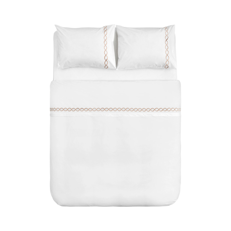 Nautica Home Billow Percale Çift Kişilik Nevresim Takımı Beige