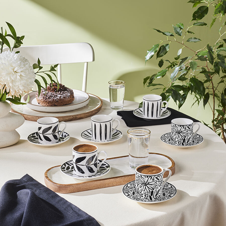 Karaca Göksun 6 Kişilik Kahve Fincanı 90 Ml