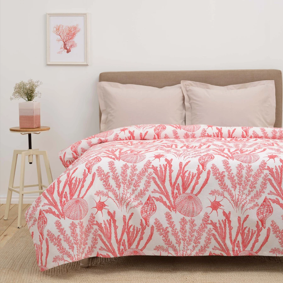 Karaca Home Coral Kiremit %100 Pamuk Tek Kişilik Pike