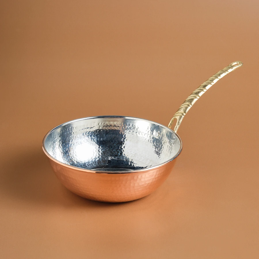 Karaca Alacahöyük Bakır Wok Tava 24 Cm