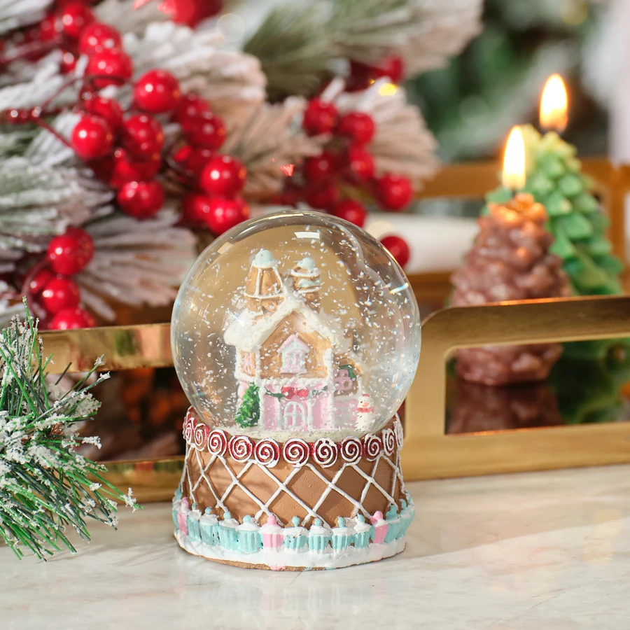 Karaca Home New Year Yılbaşı Cookie House Yılbaşı Kar Küresi 