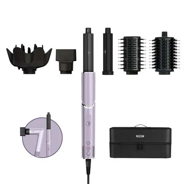 Shark FlexStyle 5-in-1 Air Styler and Hair Dryer with Storage Case - Lila