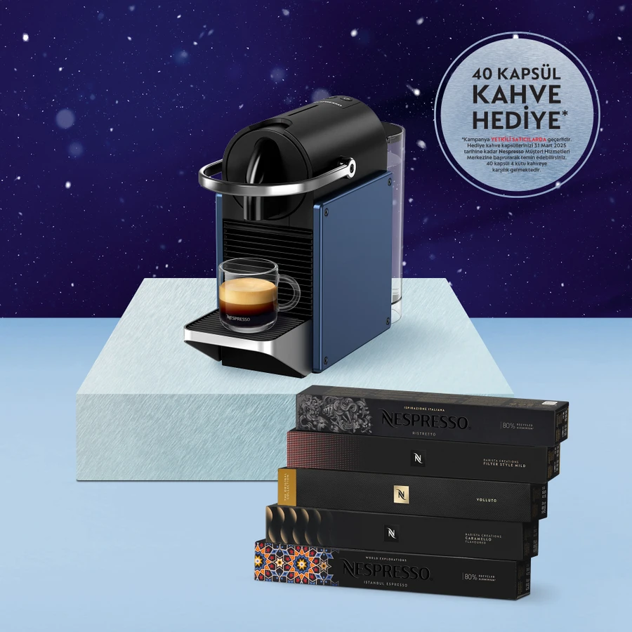 Nespresso D62 Pixie Mavi Kahve Makinesi