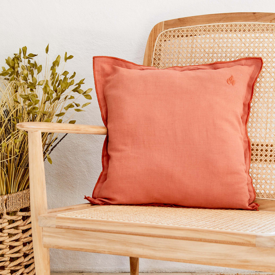 Karaca Home 4 Element Terracotta Düz Kırlent 45x45 cm