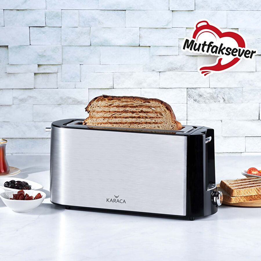 Karaca Mutfaksever Inox XXL Uzun Dilim Ekmek Kızartma Makinesi