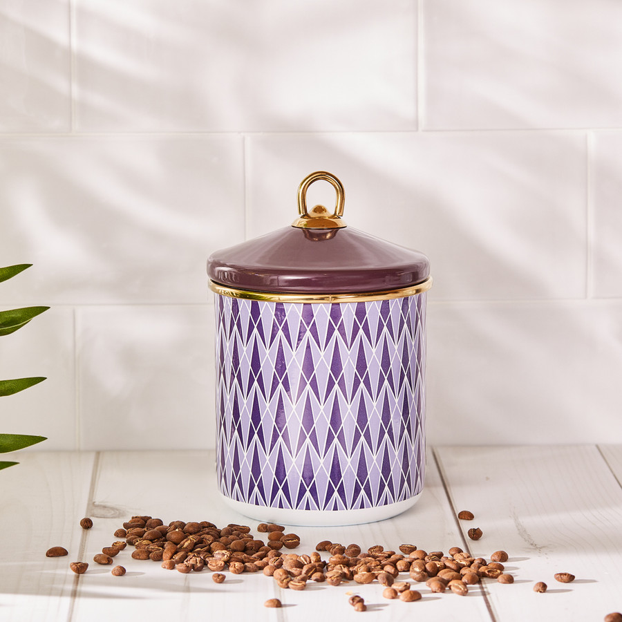 Karaca Retro Purple Emaye Saklama Kabı Small