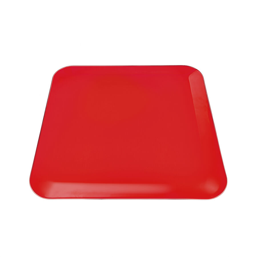 Karaca Kışa Hazırlık Sade Kırmızı Servis Tabağı