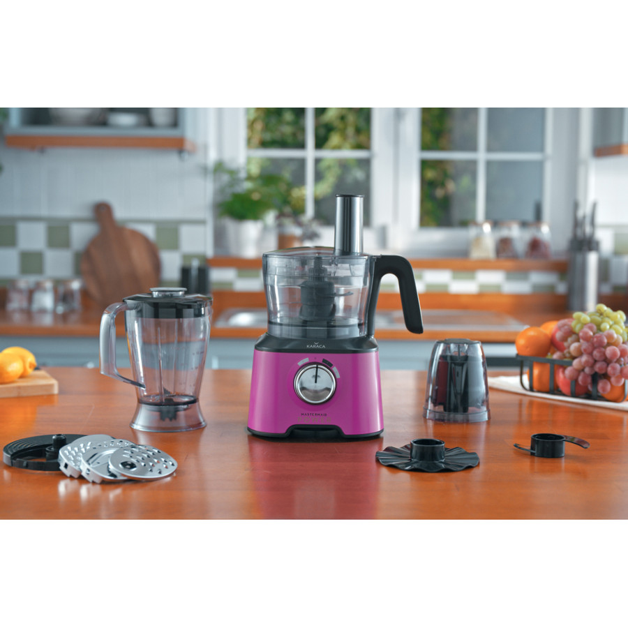 Karaca Mastermaid Power Multifunctional 10 in 1 Fushia Love Gıda Hazırlama Seti 2000w