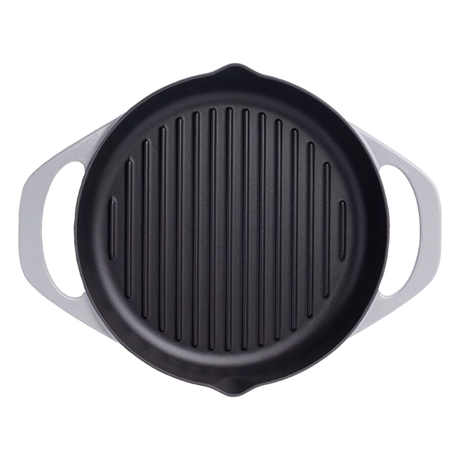 Pot Art Gri Yuvarlak Döküm Grill Tava 30 cm