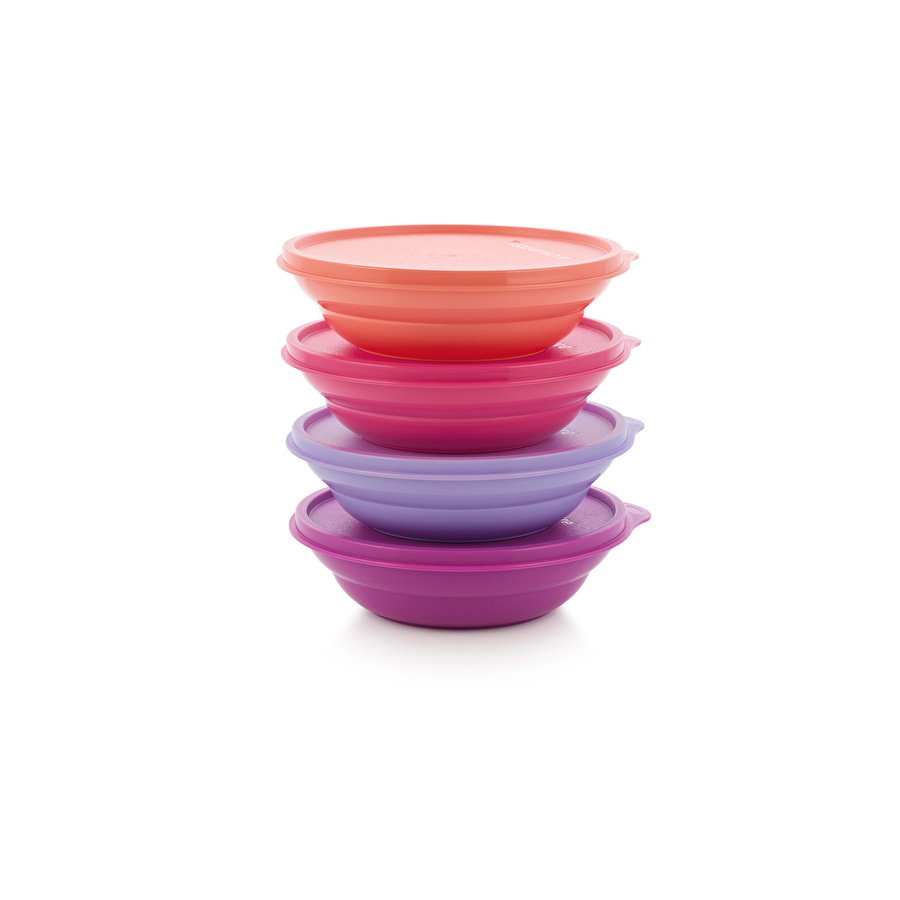 TUPPERWARE BONİBON KASE 4'LÜ MORLU SET 500 ML